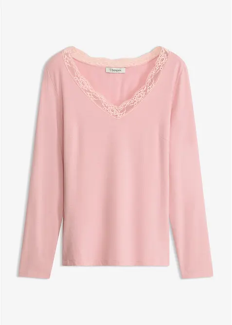 L&aring;ng&auml;rmad topp i mjuk viskos, bonprix