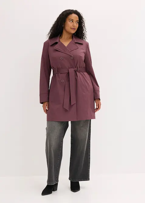 Trenchcoat med bomull, bonprix