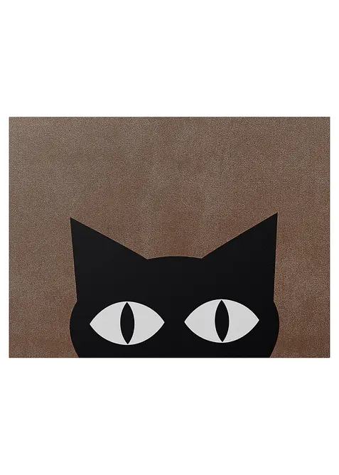 Tv&auml;ttbar d&ouml;rrmatta med kattmotiv, bonprix
