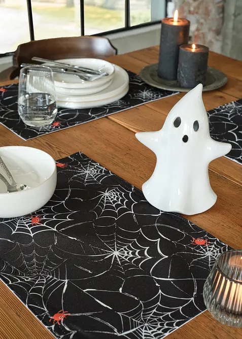 Bordstablett med halloweenmotiv (4-pack), bonprix
