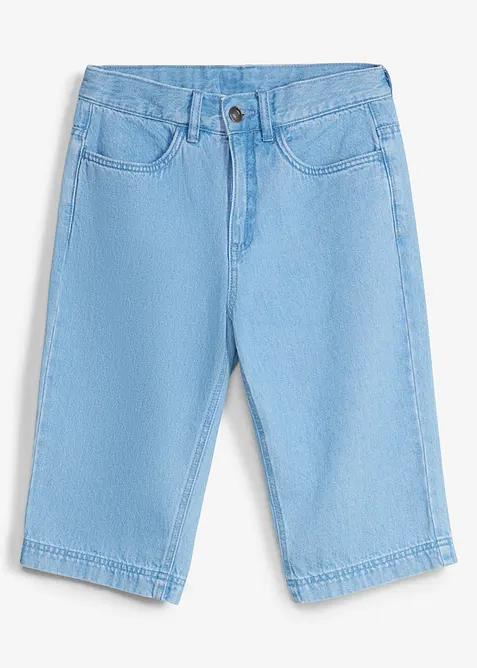 Jeansshorts med justerbar midja, Loose Fit, bonprix