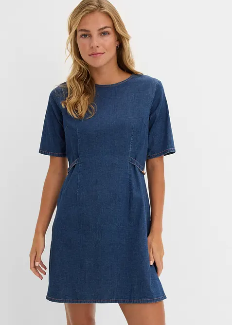 Jeanskl&auml;nning i bomullsstretch, bonprix