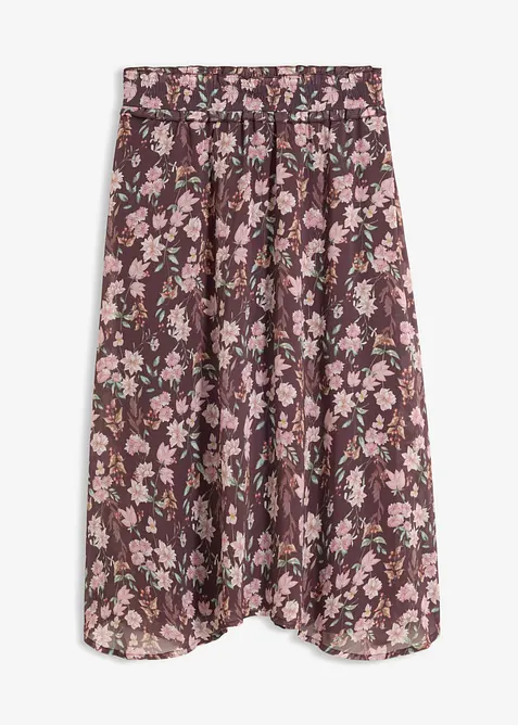 Mellanl&aring;ng chiffongkjol, bonprix
