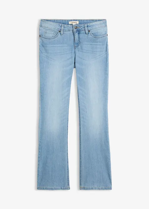 Bootcut Jeans Mid Waist, Comfort Stretch, bonprix