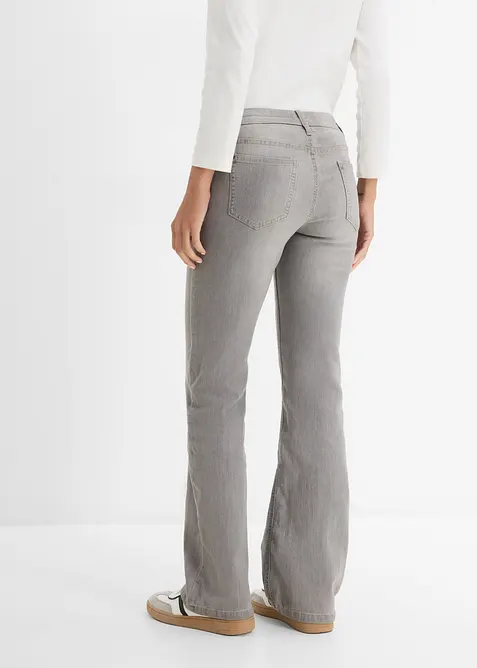 Bootcut Jeans Mid Waist, Comfort Stretch, bonprix