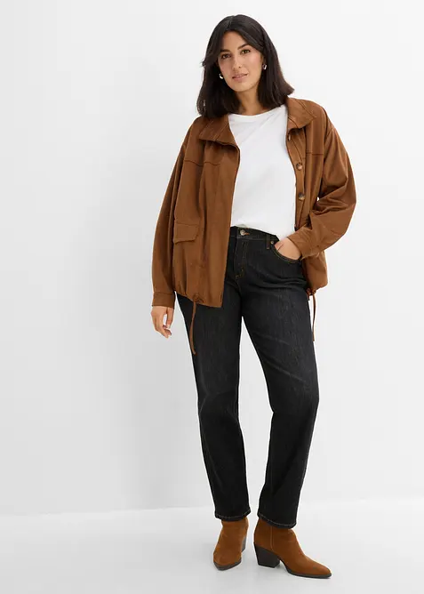 Straight jeans Mid Waist, Stretch, bonprix