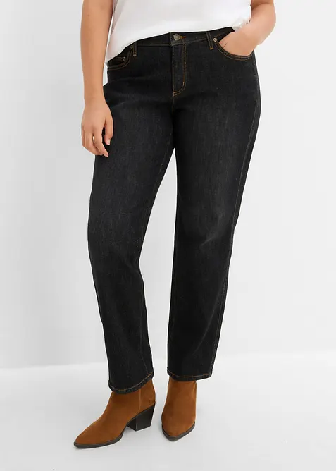 Straight jeans Mid Waist, Stretch, bonprix