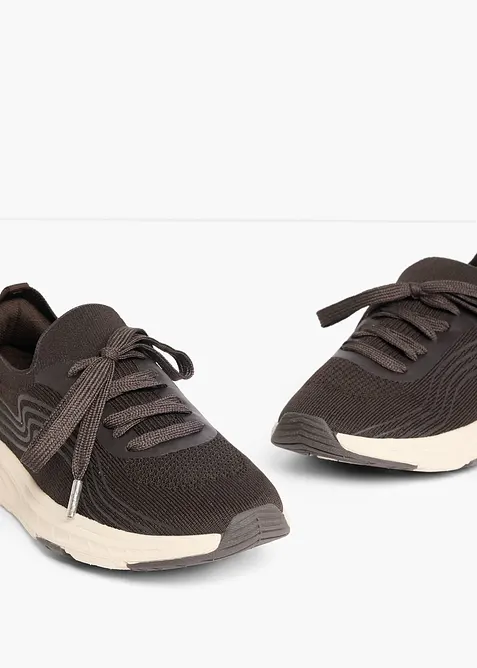 Sneakers i mjukt material, bonprix
