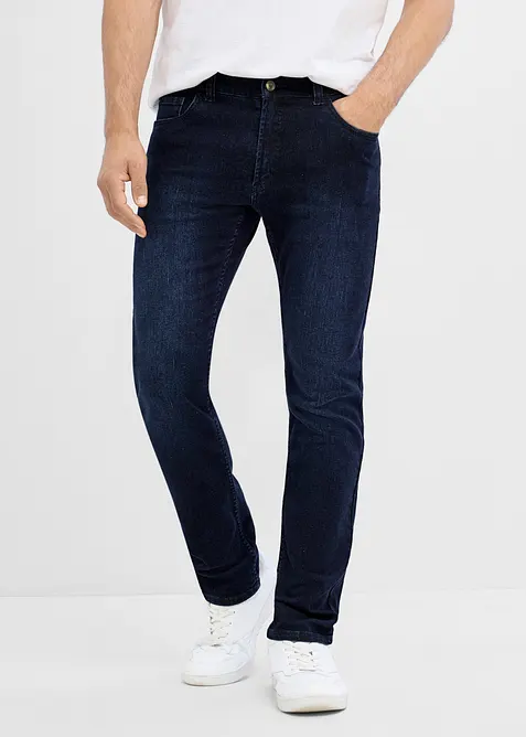 Slim Fit Jeans med res&aring;rmidja, Straight, bonprix
