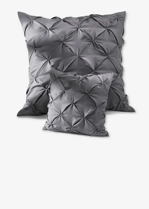 Kuddfodral med strukturm&ouml;nster (2-pack), bonprix