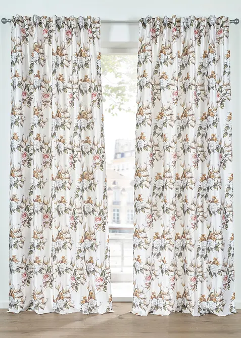 Gardinl&auml;ngd med sidenlook (1-pack), bonprix