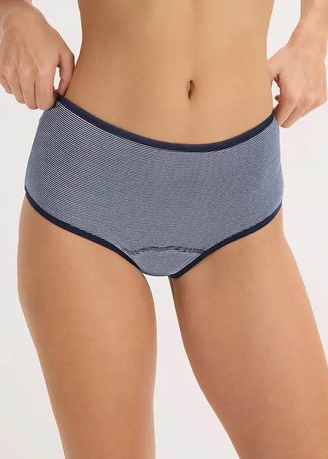 Menstrosa i hipstermodell med medelh&ouml;g uppsugningsf&ouml;rm&aring;ga (3-pack), bonprix