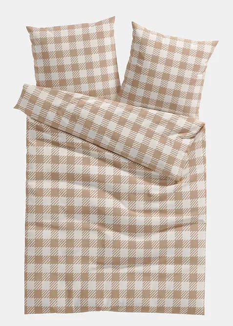 Rutigt p&aring;slakanset i linon, bonprix
