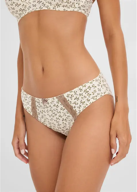 Trosa med feminint m&ouml;nster (3-pack), bonprix