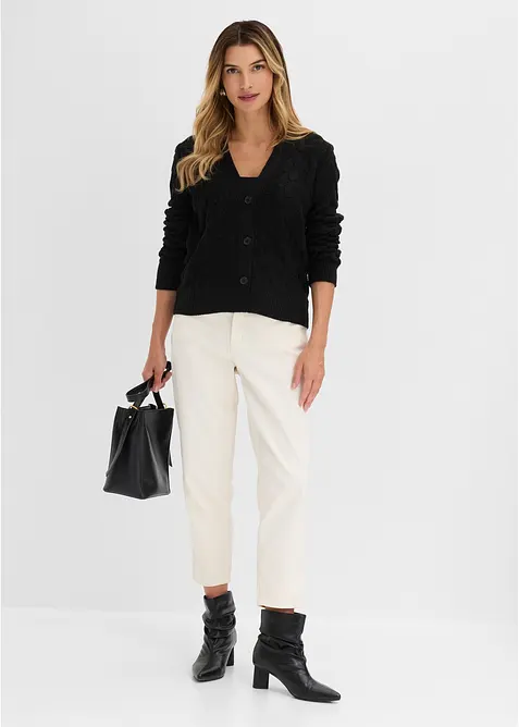 H&aring;lm&ouml;nstrad cardigan, bonprix