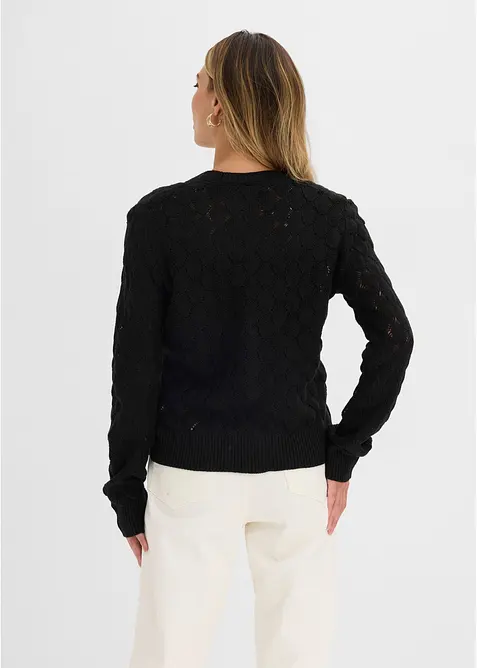 H&aring;lm&ouml;nstrad cardigan, bonprix