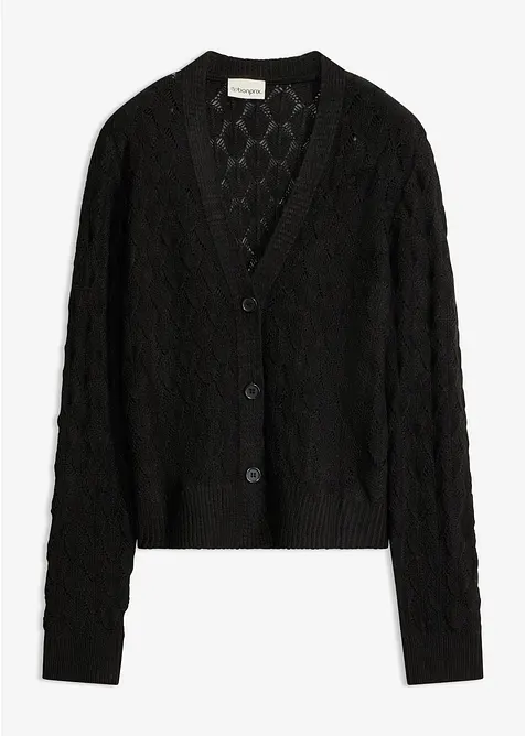 H&aring;lm&ouml;nstrad cardigan, bonprix