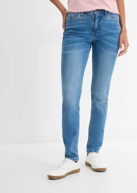 Straight jeans Mid Waist, Stretch, bonprix