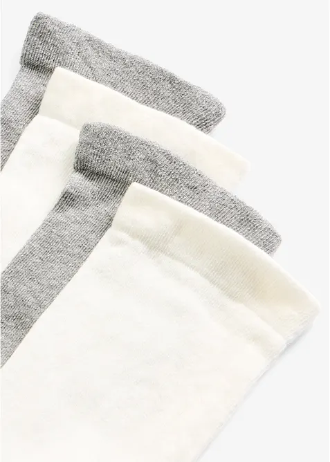 Strumpor med mjuka skaft (4-pack), bonprix