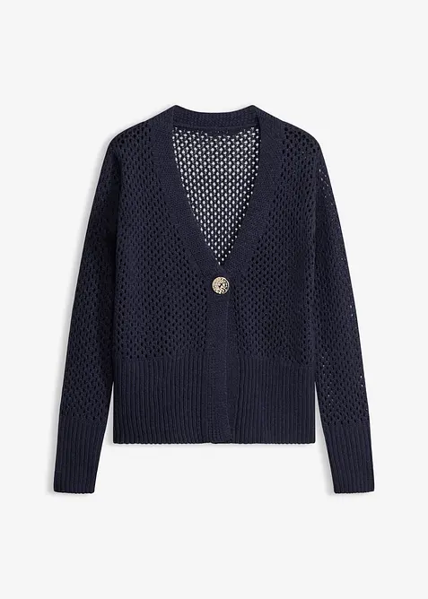 H&aring;lm&ouml;nstrad cardigan, bonprix
