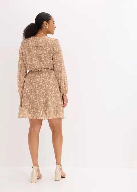 Minikl&auml;nning med omlottlook, bonprix
