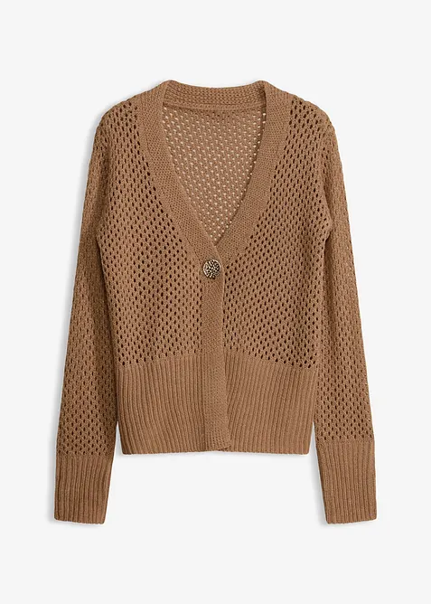 H&aring;lm&ouml;nstrad cardigan, bonprix