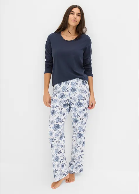 Pyjamas av ekologisk bomull, bonprix