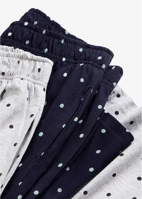 L&aring;ng pyjamasbyxa i bomull (2-pack), bonprix