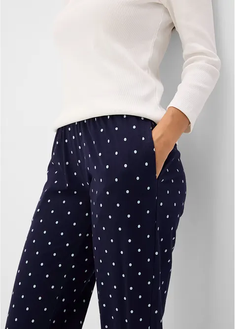 L&aring;ng pyjamasbyxa i bomull (2-pack), bonprix