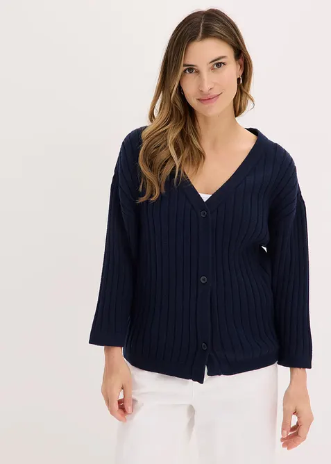 Cardigan i viskosmix, bonprix
