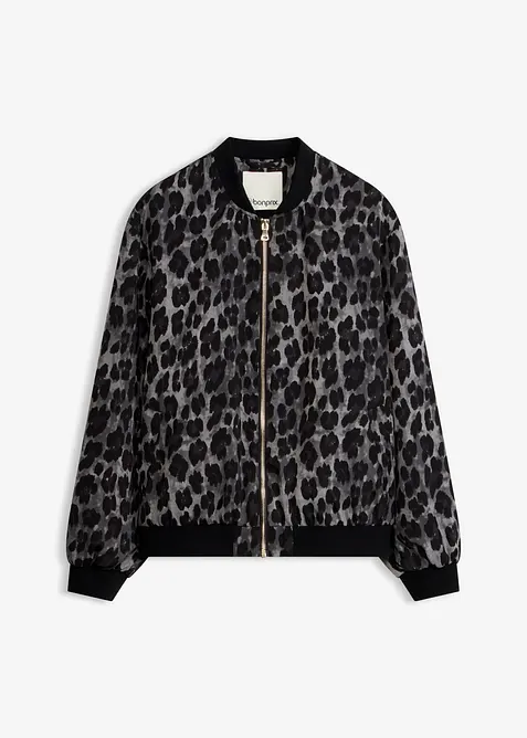 Blusjacka av satin med mjukt fall, bonprix