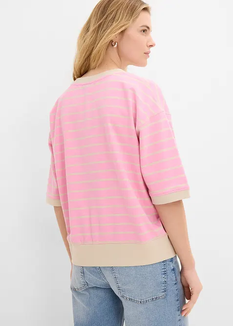 Ledig sweatshirt i bomullsmix, bonprix