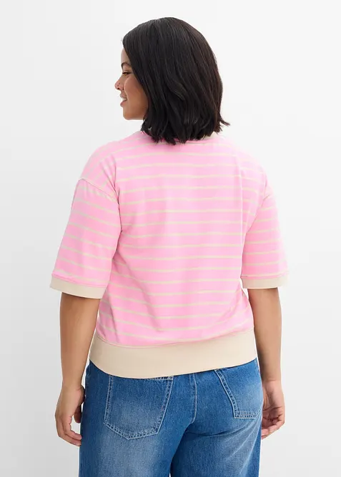 Ledig sweatshirt i bomullsmix, bonprix