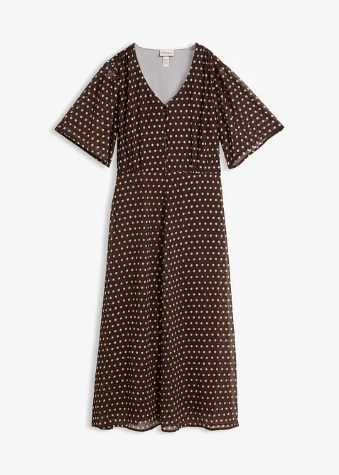 Midikl&auml;nning av satin med mjukt fall, bonprix