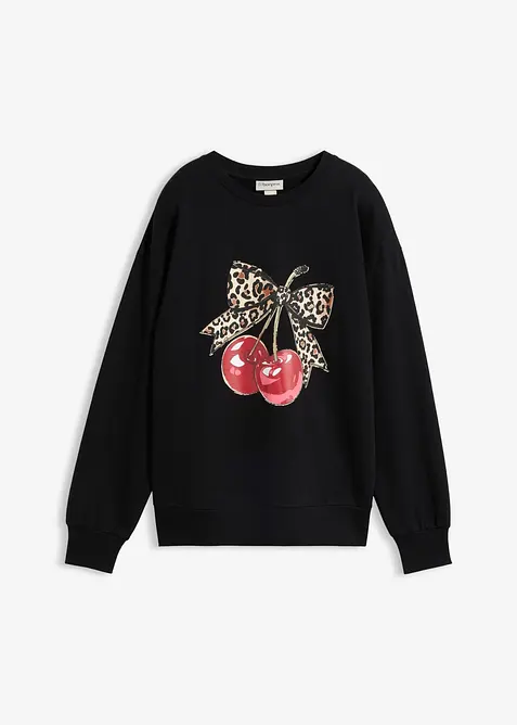 Vid sweatshirt i ekologisk bomull, bonprix