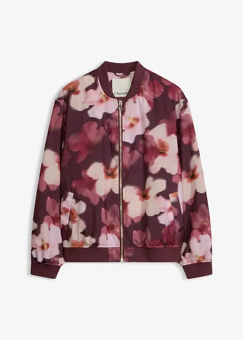 Blusjacka av satin med mjukt fall, bonprix