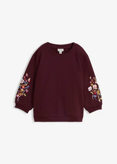 Sweatshirt i ekologisk bomull, bonprix