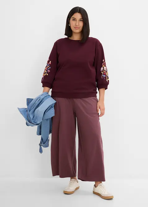Sweatshirt i ekologisk bomull, bonprix