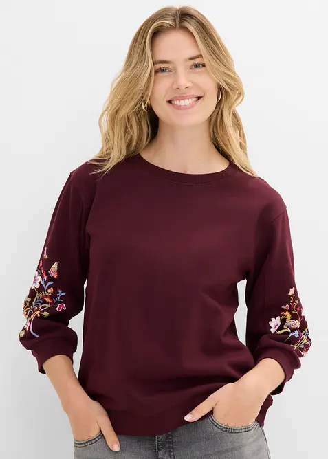 Sweatshirt i ekologisk bomull, bonprix