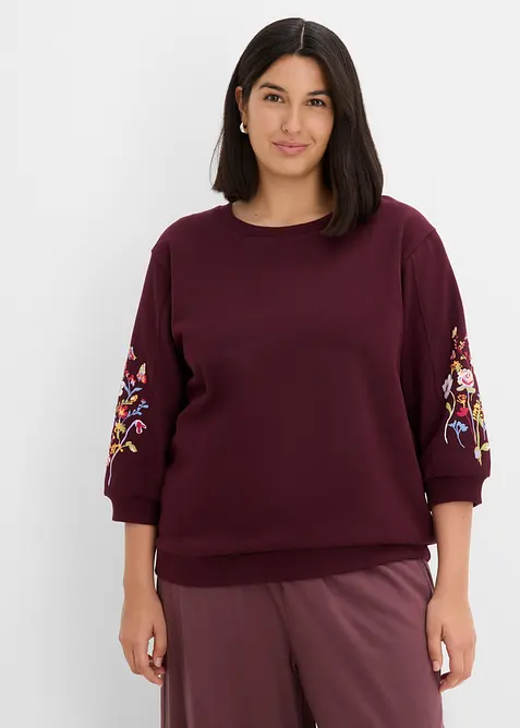 Sweatshirt i ekologisk bomull, bonprix