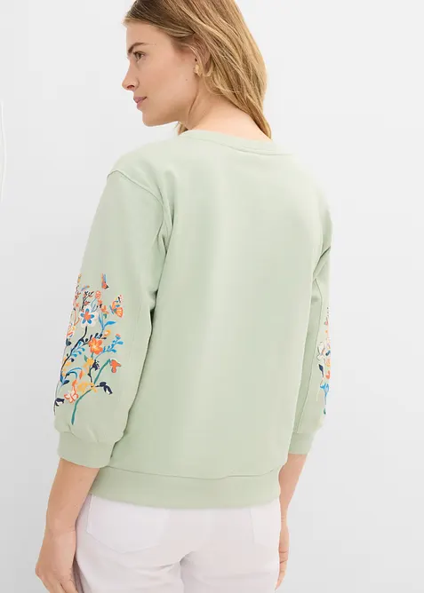 Sweatshirt i ekologisk bomull, bonprix