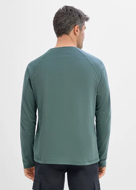 L&aring;ng&auml;rmad tr&ouml;ja av ekologisk bomull (2-pack), bonprix