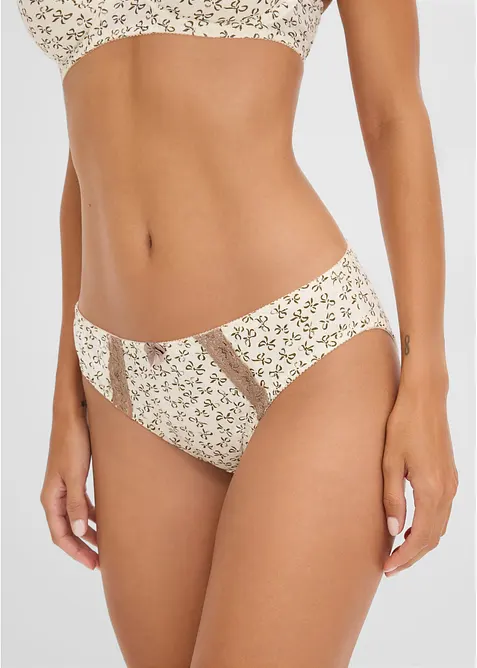 Trosa med feminint m&ouml;nster (3-pack), bonprix