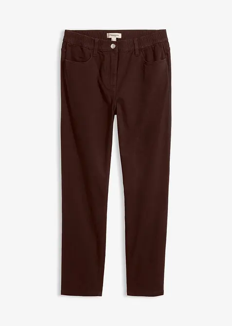 Twillbyxa med h&ouml;g midja och raka ben, bonprix