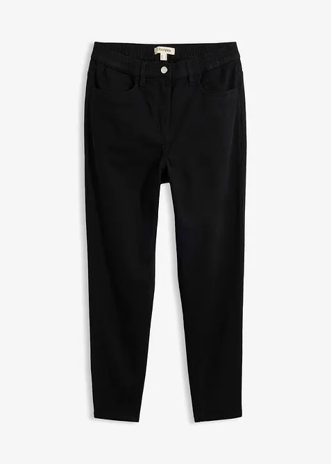 Mom-twillbyxa med h&ouml;g midja, av bomullsmix, bonprix