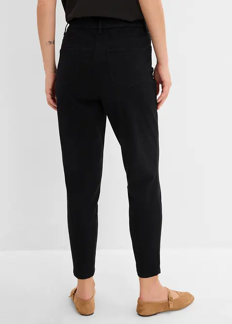 Mom-twillbyxa med h&ouml;g midja, av bomullsmix, bonprix