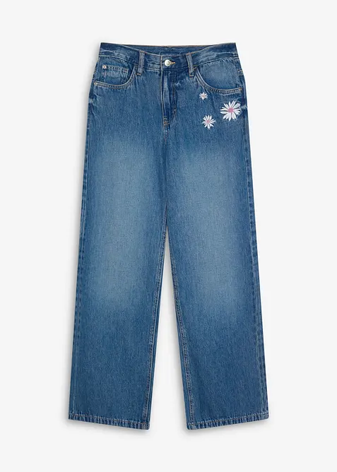 Wide Leg Jeans Mid Waist, bonprix
