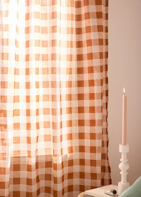 Gardinl&auml;ngd i &aring;tervunnen polyester (1-pack), bonprix