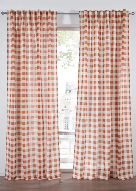 Gardinl&auml;ngd i &aring;tervunnen polyester (1-pack), bonprix