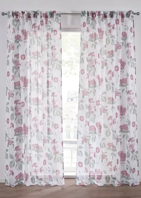 Gardin med l&auml;tt struktur (1-pack), bonprix